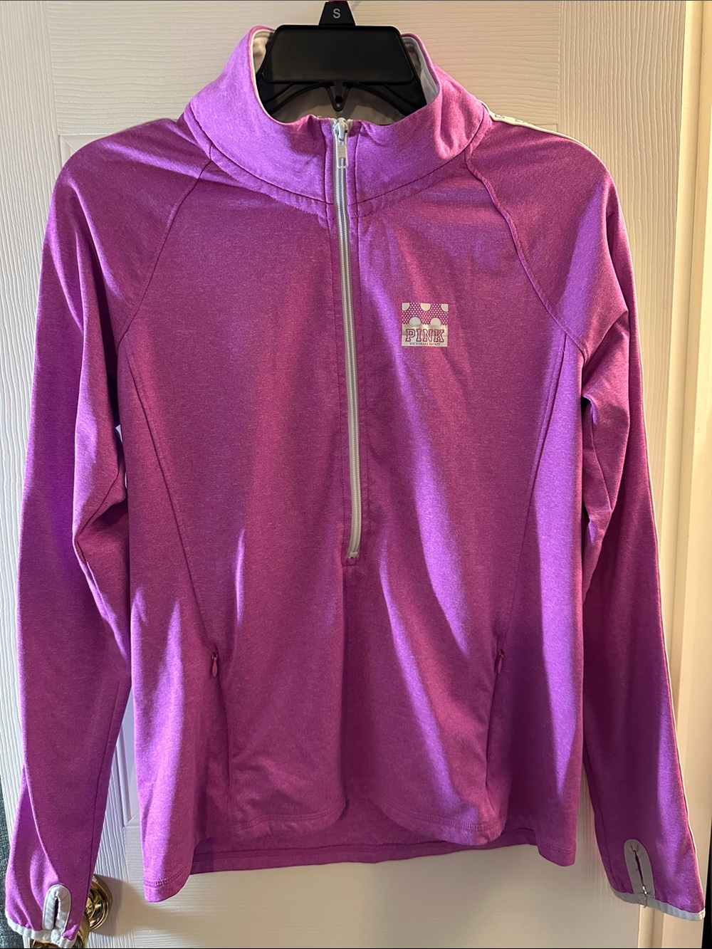 PINK Victoria's Secret Purple Half-Zip Performance Pullover